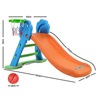 Little fingers Baby Strong & Sturdy Slide Children Indoor Home Kindergarten Playground Slide, Multicolour, 167 cm x 86 cm x 114 cm (972) - 4 Steps Big