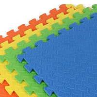 Intra Kids Baby Eva Foam Mats, Green/Yellow/Blue/Orange (Multicolor) (24 inches x 24 inches x 12 mm)