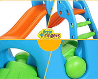 Little fingers Baby Strong & Sturdy Slide Children Indoor Home Kindergarten Playground Slide, Multicolour, 167 cm x 86 cm x 114 cm (972) - 4 Steps Big