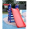 Little fingers Baby Strong & Sturdy Slide Children Indoor Home Kindergarten Playground Slide, Multicolour, 167 cm x 86 cm x 114 cm (972) - 4 Steps Big