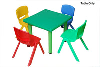 Little Fingers 24'' Square Plastic  Activity Table Set with 4 Chairs