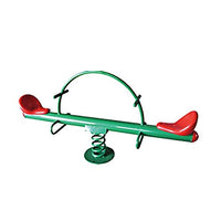 Little Fingers Classic design kid outside play rocking metal four seats garden seesaw for kids