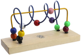 Skillofun Wooden Bead Shuttle - Spiral Plus Straight Line, Multi Color