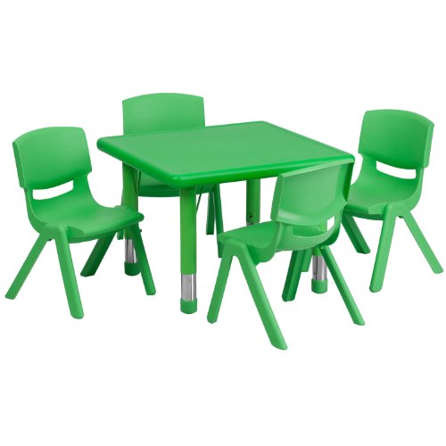 Table and discount chair set plastic