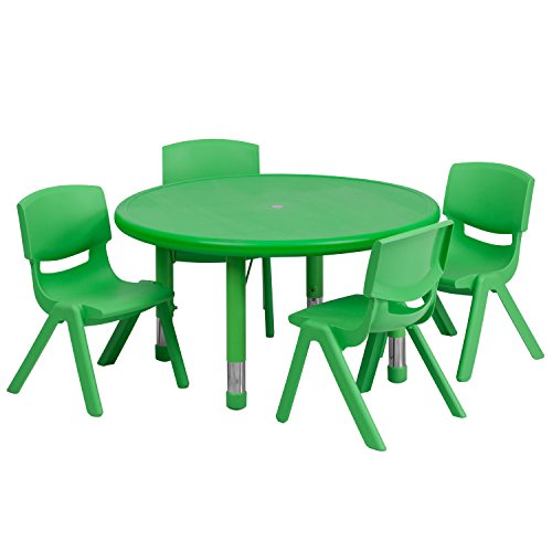 Little Fingers 45 Round Plastic Activity Table Set