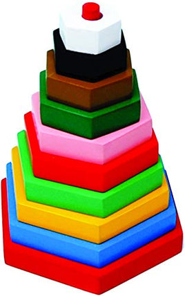 Little Genius Tower - Hexagon, Multi Color (Big)