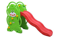 Intra Kids Green Bear Slide With Basketball Hoop