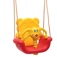 Little Fingers 3-in-1 Indoor and Outdoor Adjustable Baby Swing/Jhula for Kids Age 6 Months to 6 Years (Multicolour)