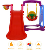 Little Fingers 3 in 1 Climber Foldable Baby Garden Slide for Kids - Plastic Garden Slide for Kids/Toddlers/Indoor/Outdoor Preschoolers for Boys and Girls Age Group-1 to 5 Years