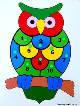 Little Genius Counting Owl, 1 to 10, Multicolor