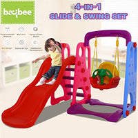 Little Fingers 3 in 1 Climber Foldable Baby Garden Slide for Kids - Plastic Garden Slide for Kids/Toddlers/Indoor/Outdoor Preschoolers for Boys and Girls Age Group-1 to 5 Years