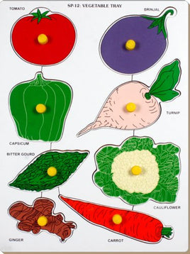 Little Genius Wood Vegetable (Multicolor)