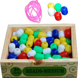 Little Genius Beads - Medium, Multicolor, 100 Piece