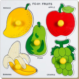 Little Genius Fruits with Big Knob, Multi Color (Small)