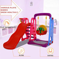 Little Fingers 3 in 1 Climber Foldable Baby Garden Slide for Kids - Plastic Garden Slide for Kids/Toddlers/Indoor/Outdoor Preschoolers for Boys and Girls Age Group-1 to 5 Years