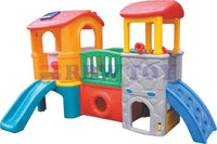 RBWToy play house twin tower with slide rw-16309 size 300*185*175 cm.