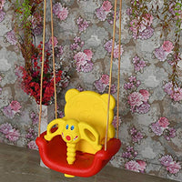 Little Fingers 3-in-1 Indoor and Outdoor Adjustable Baby Swing/Jhula for Kids Age 6 Months to 6 Years (Multicolour)