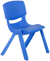 Intra Kids Strong and Durable Kid's Plastic School Study Chair, Medium (Blue, IKC-117)