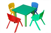 Little Fingers 24'' Square Plastic  Activity Table Set with 4 Chairs