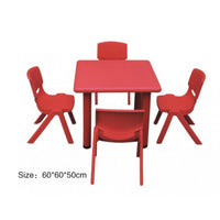 Little Fingers 24'' Square Plastic  Activity Table Set with 4 Chairs